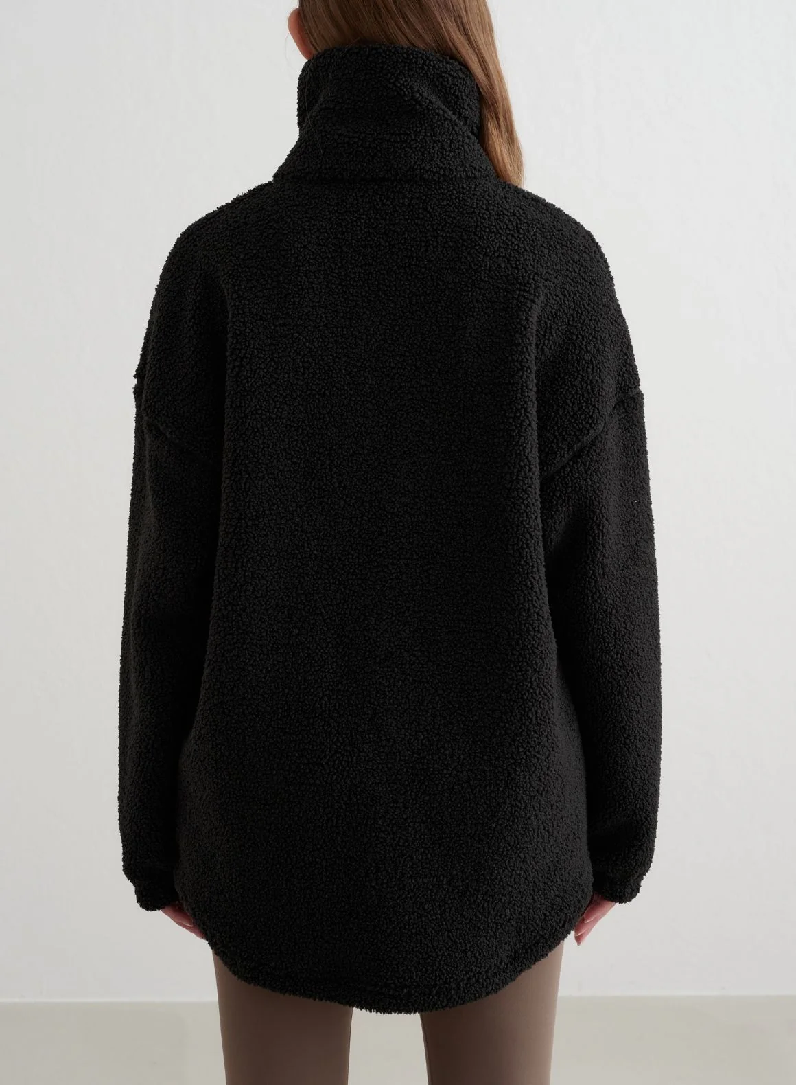 Black Pile Jacket - Image 3