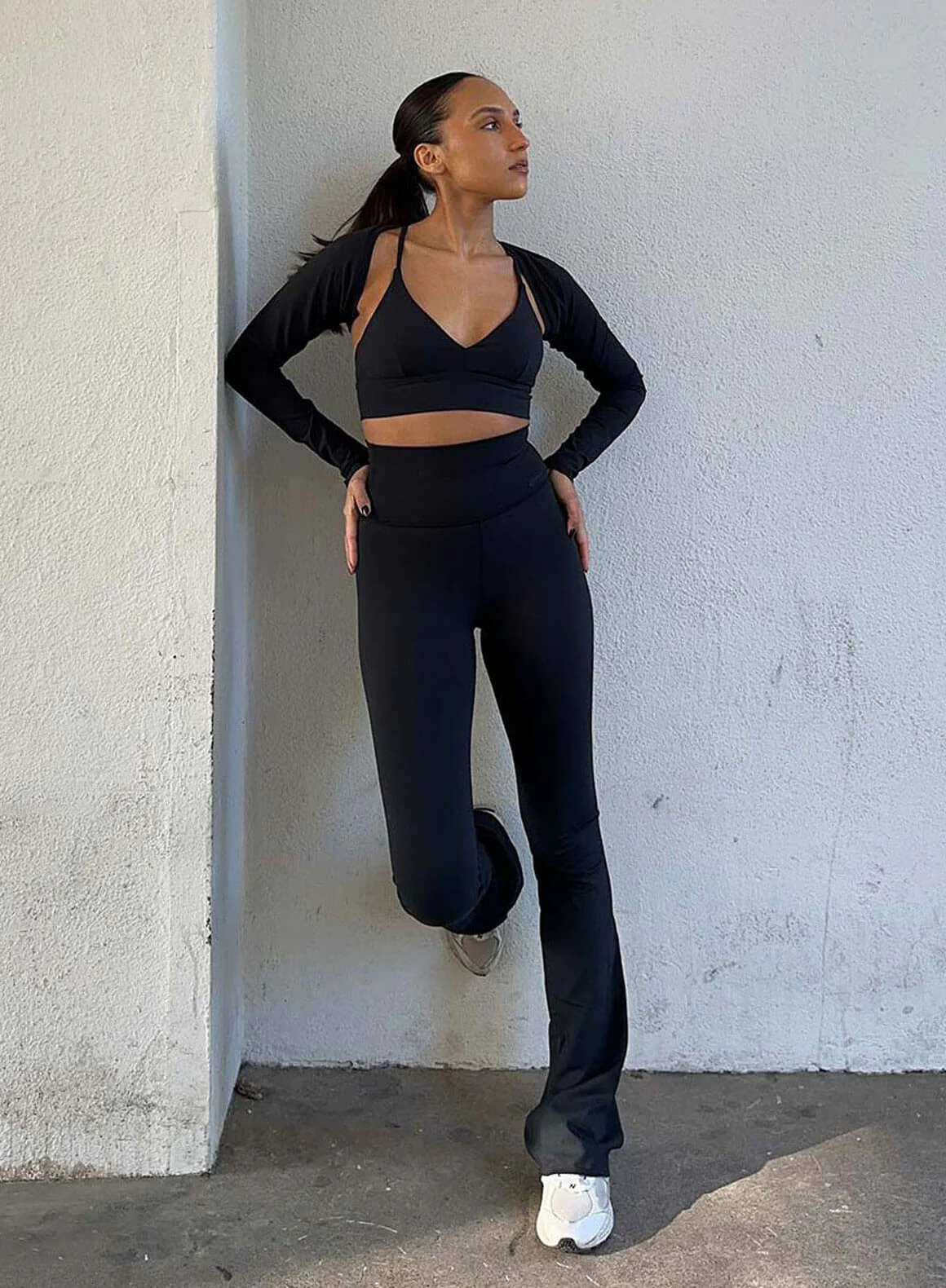 Black Sense Flare Tights - Image 62