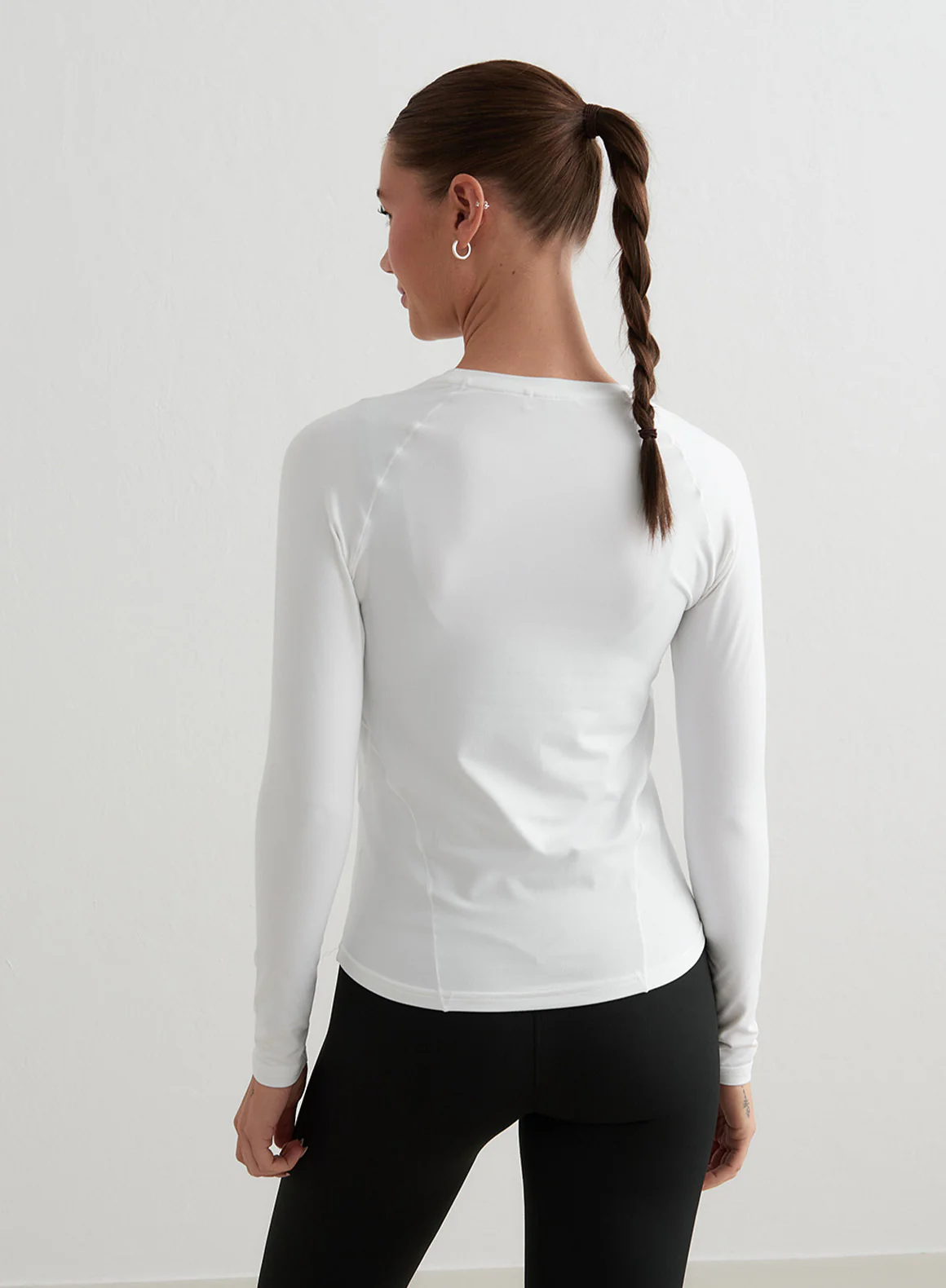 White Soft Basic Long Sleeve - Image 3